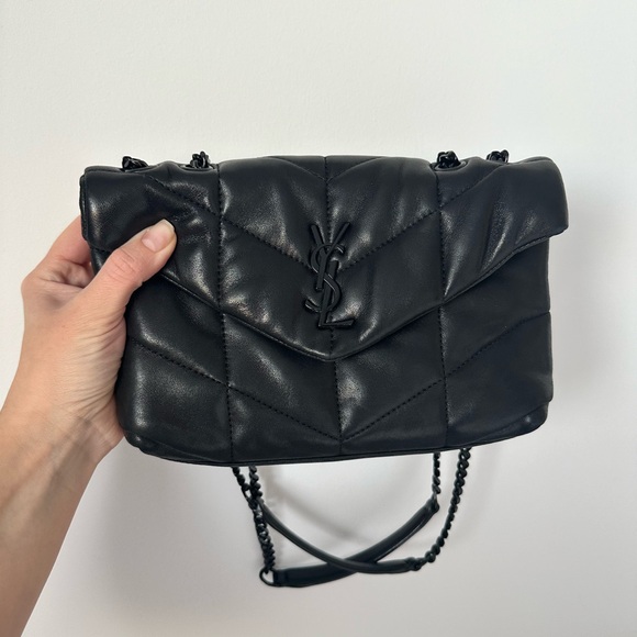 YSL Saint Laurent Black Toy Puffer Bag. - Picture 3 of 13